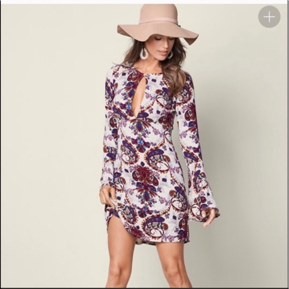 Venus Beautiful BoHo dress; low cut in middle